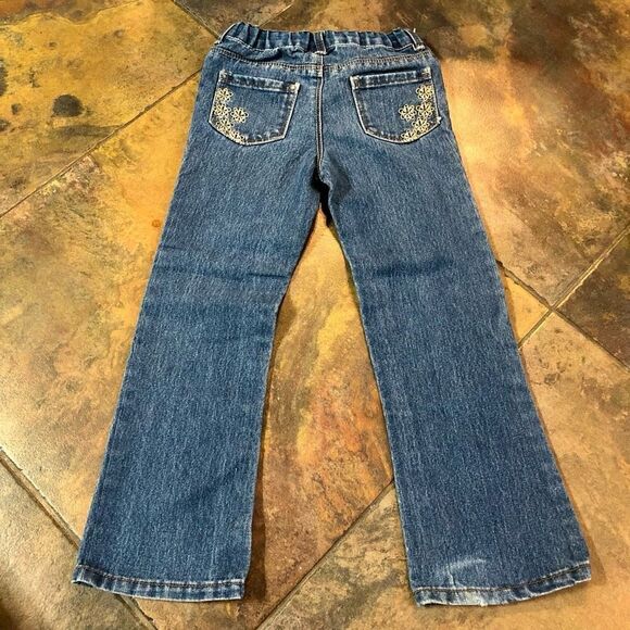 Girls Bundle 2 Pairs of Pants - Cheetah Pull-on Leggings, Snap with Elastic Wais - Picture 16 of 16